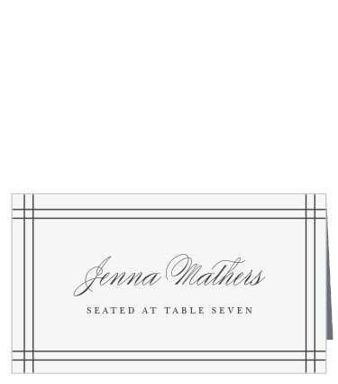 Our Classical Statement Place Cards help guide family and friends to their seats for your reception.