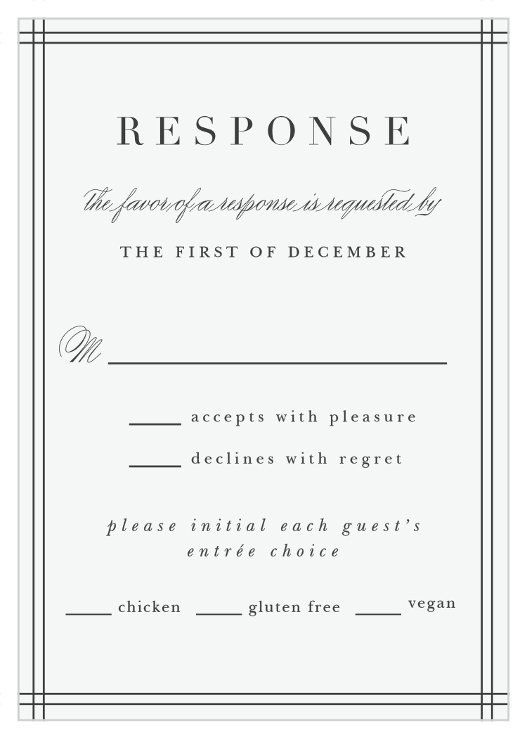 Classical Statement Response Cards