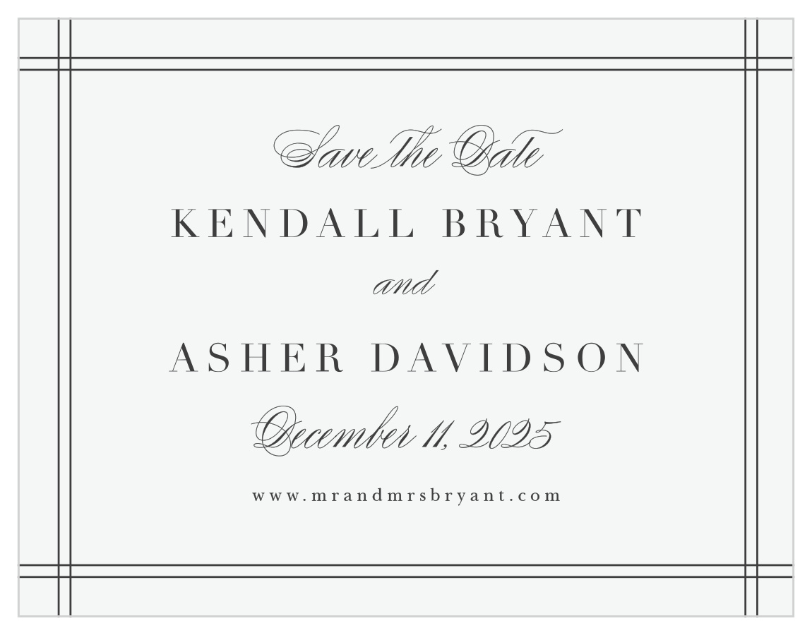 Classical Statement Save the Date Magnets
