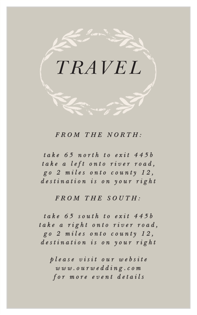 Vintage Flourish Direction Cards