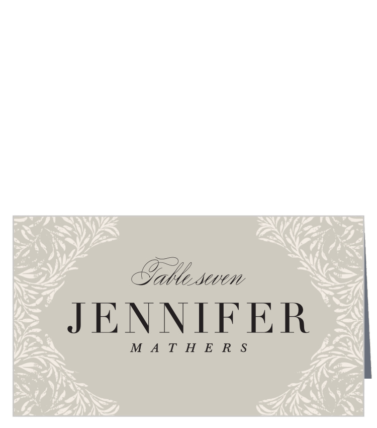 Vintage Flourish Place Cards