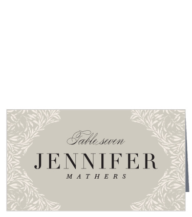 Make sure everyone has a place at your wedding with our Vintage Flourish Place Cards.