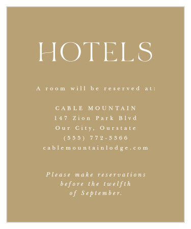 Looking Glass Accommodation Cards