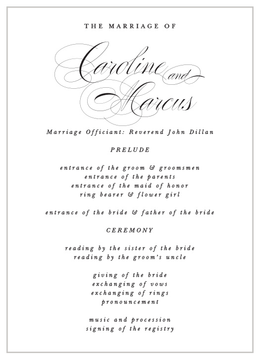 NEW 2023 Wedding Programs | Completely Customizable