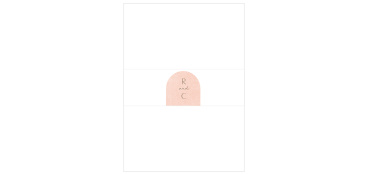 Our Artful Arch Wedding Belly Bands are sure to keep all of your cards neatly organized en route to your guests.