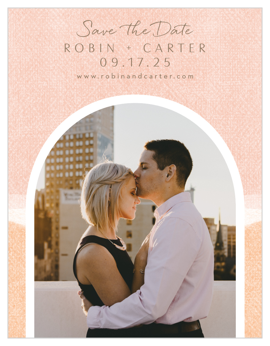 Artful Arch Save the Date Cards