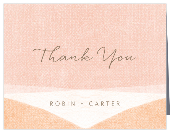 Let family and friends know how much you appreciated their support on your big day with our Artful Arch Wedding Thank You Cards.