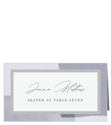Family and friends will have no problem finding their seats with the help of our Watercolor Layers Place Cards.