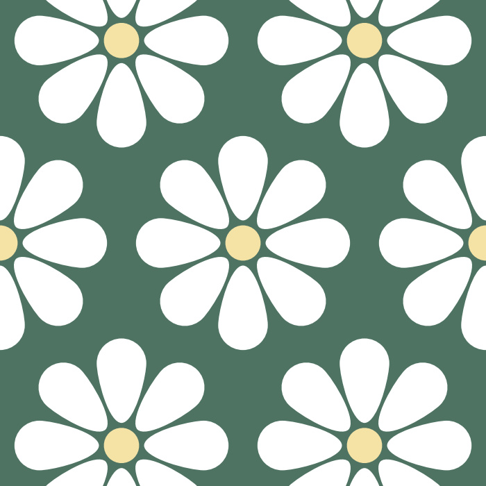 Bloom a cute garden on any wall in your home with our Daisy Chain Peel And Stick Removable Wallpaper.