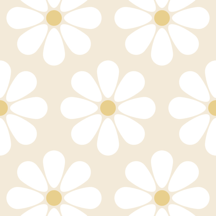 Bloom a cute garden on any wall in your home with our Daisy Chain Peel And Stick Removable Wallpaper.