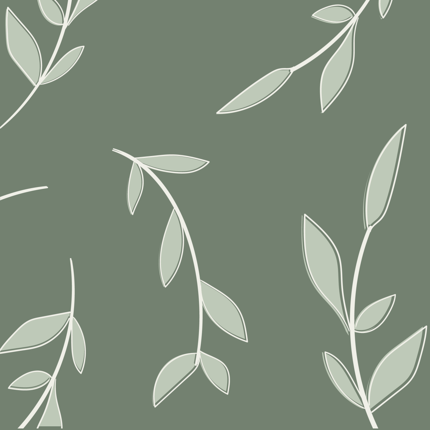 Delicate Leaves Wallpaper