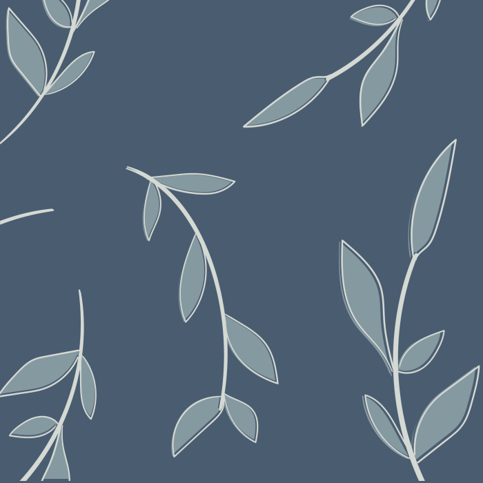 Give your home an organic feel with a modern leafy pattern that is our Delicate Leaves Peel And Stick Removable Wallpaper.