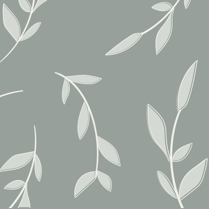 Give your home an organic feel with a modern leafy pattern that is our Delicate Leaves Peel And Stick Removable Wallpaper. 