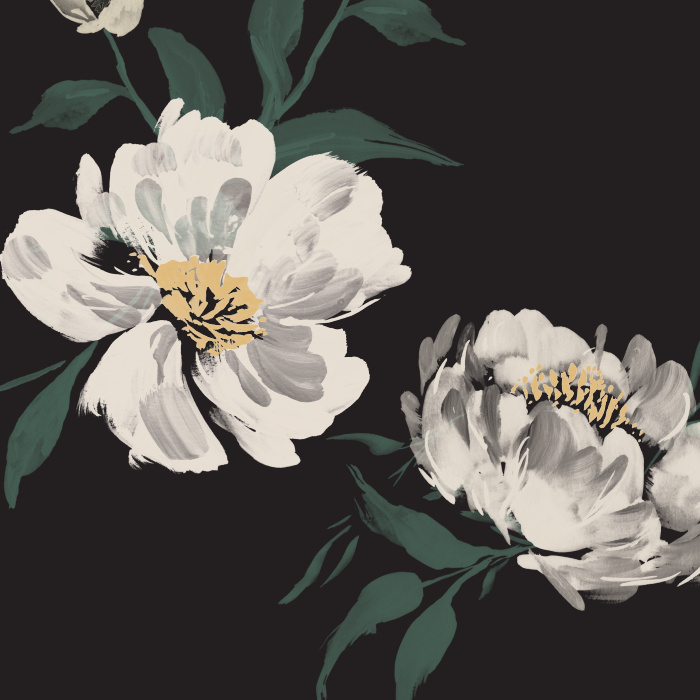 Update the look of any room in your home with our Painted Peonies Peel And Stick Removable Wallpaper.