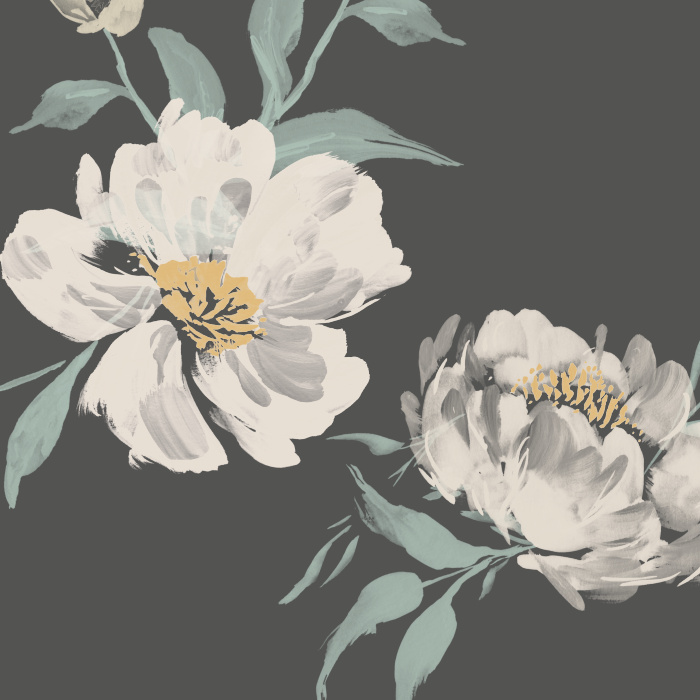 Update the look of any room in your home with our Painted Peonies Peel And Stick Removable Wallpaper.