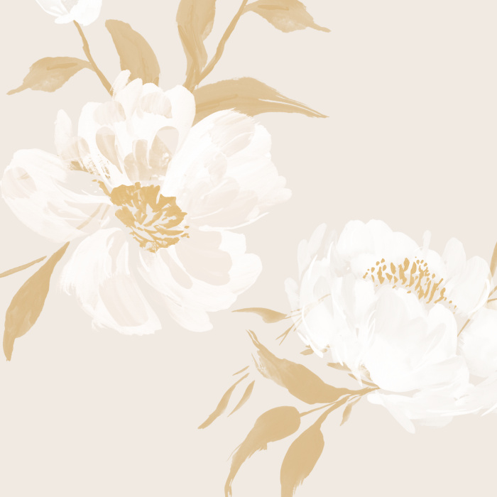 Update the look of any room in your home with our Painted Peonies Peel And Stick Removable Wallpaper.