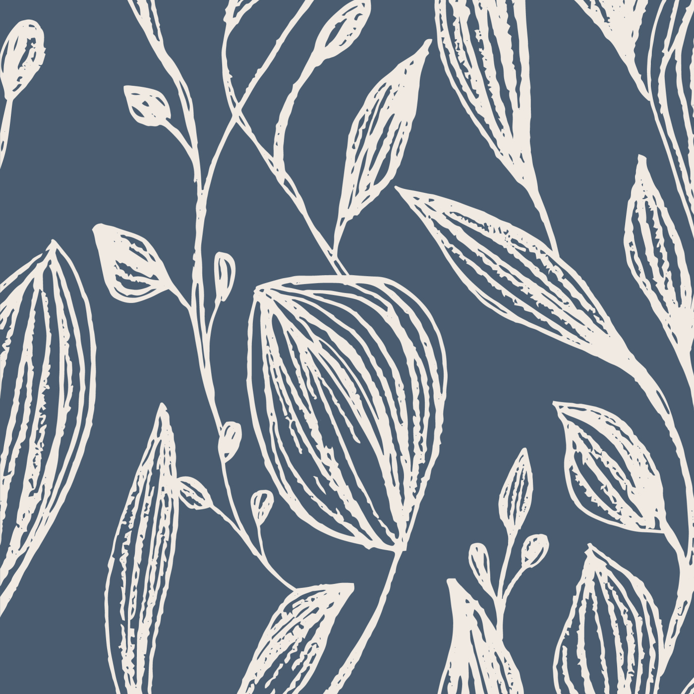 Penciled Leaves Peel And Stick Removable Wallpaper | Love vs. Design