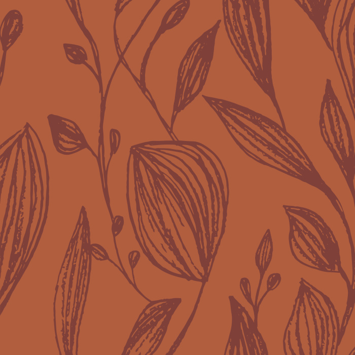 Add a neutral accent to any wall in the interior of your home with our Penciled Leaves Peel And Stick Removable Wallpaper.