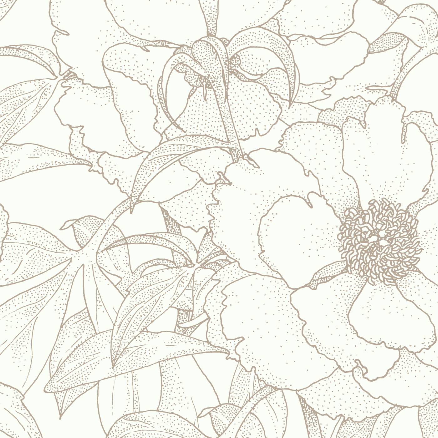 Vintage Anemones Wallpaper