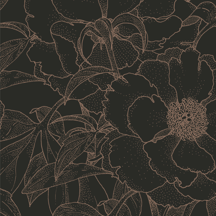 Add a classic touch to the interior home with the floral pattern used in our Vintage Anemones Peel And Stick Removable Wallpaper.