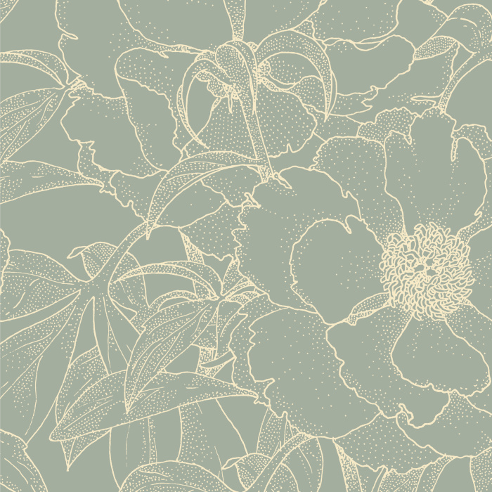 Add a classic touch to the interior home with the floral pattern used in our Vintage Anemones Peel And Stick Removable Wallpaper.