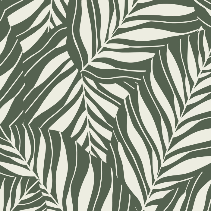 Add a subtle tropical feel to any wall in your home with our Tropical Leaves Peel And Stick Removable Wallpaper.