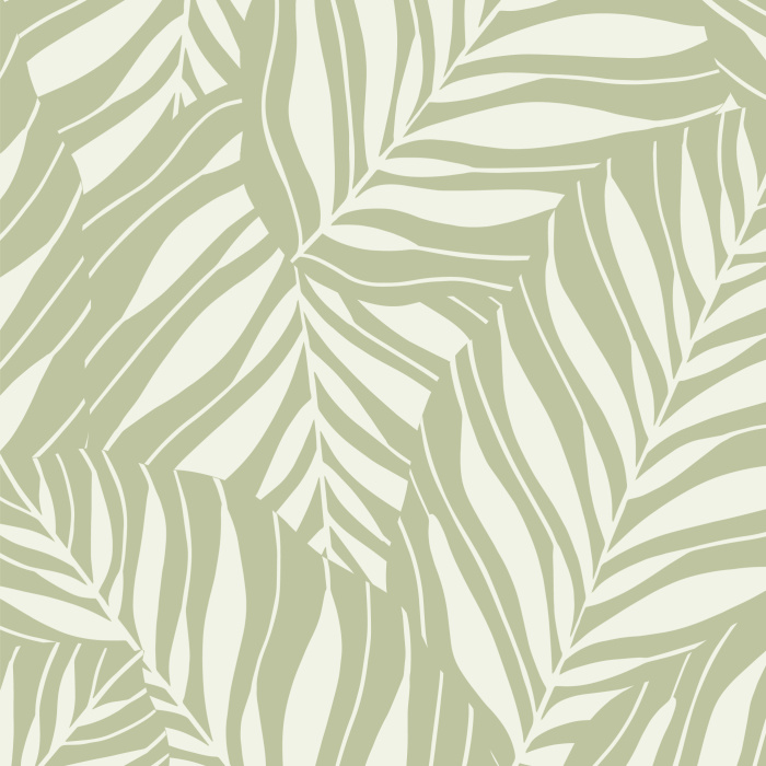 Add a subtle tropical feel to any wall in your home with our Tropical Leaves Peel And Stick Removable Wallpaper.