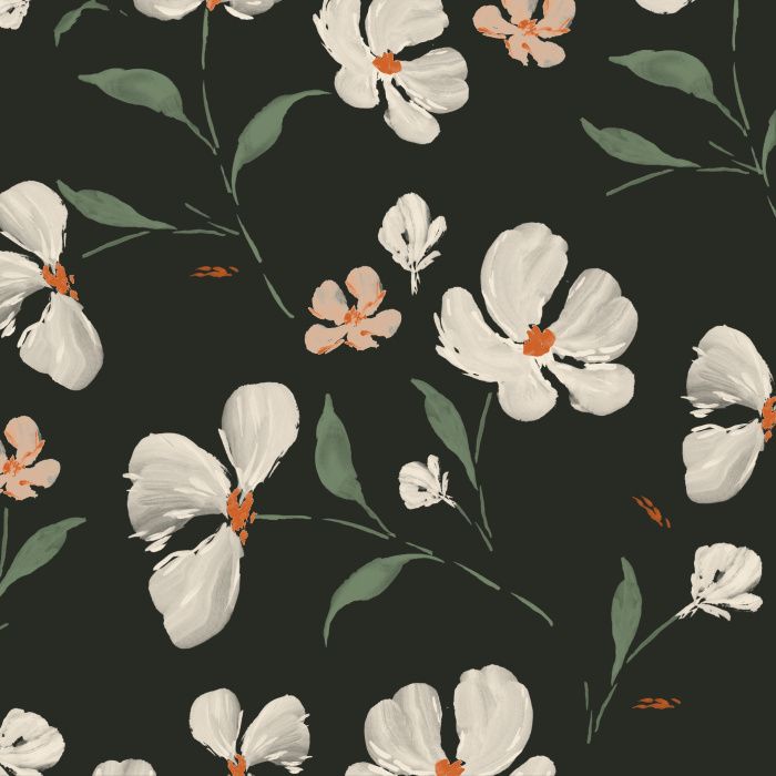Buy Colorful Dark Floral Wallpaper Flowers Pattern Wall Mural Online in  India  Etsy