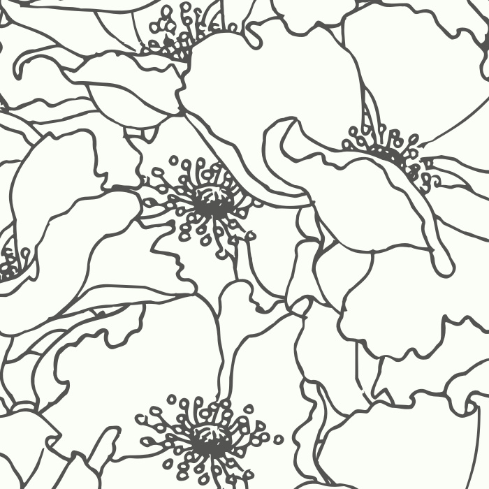 Bring a fresh new look to any space with our Pretty Poppies Wallpaper.