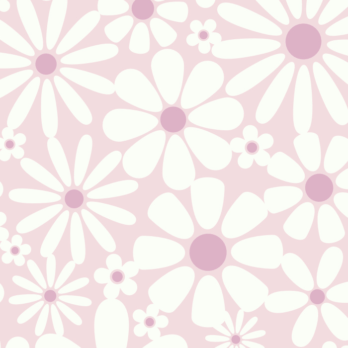Add a cute accent wall of daisies to your interior with our Nostalgic Flowers Peel And Stick Removable Wallpaper. 