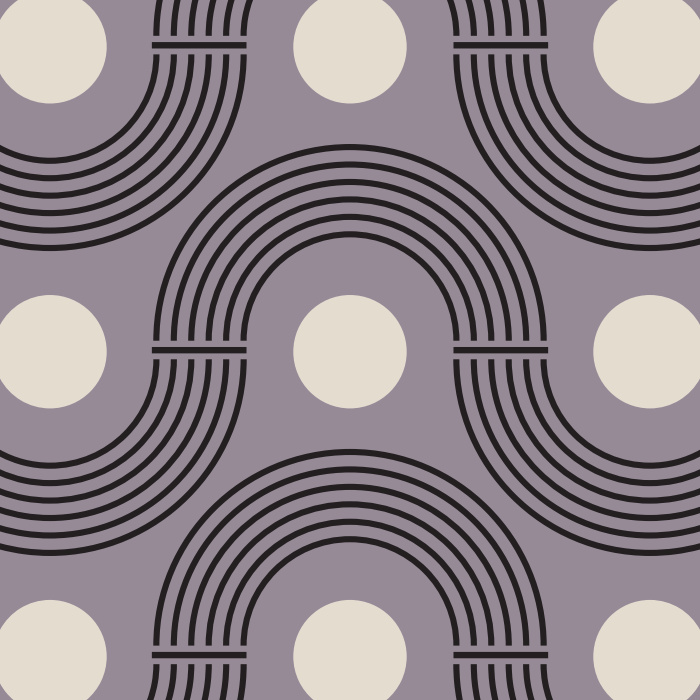 Add an abstract and geometric design to any wall of your interior with our Midcentury Waves Peel And Stick Removable Wallpaper. 