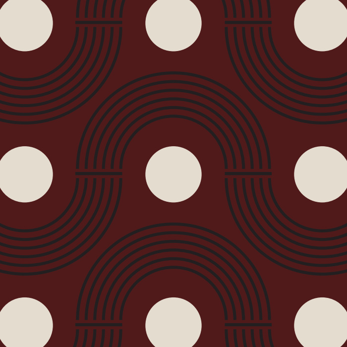 Add an abstract and geometric design to any wall of your interior with our Midcentury Waves Peel And Stick Removable Wallpaper. 