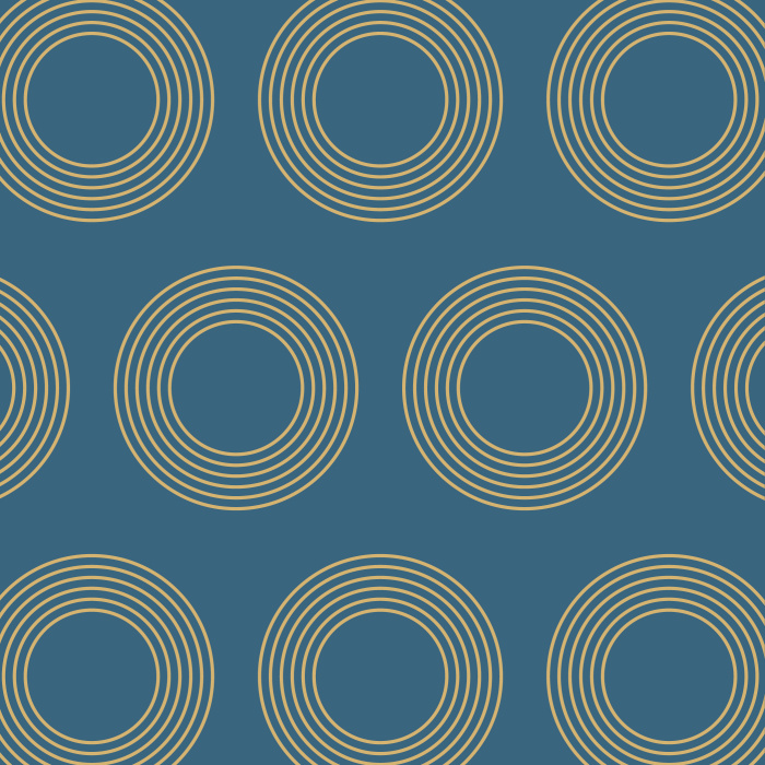 Add a geometric accent to any wall in your home with our Retro Rings Peel And Stick Removable Wallpaper.