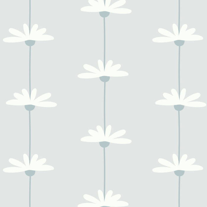 Create a playful, indoor garden with our Daisy Lines Wallpaper.