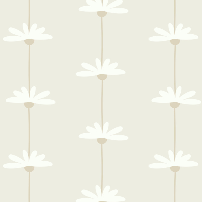 Create a playful, indoor garden with our Daisy Lines Wallpaper.