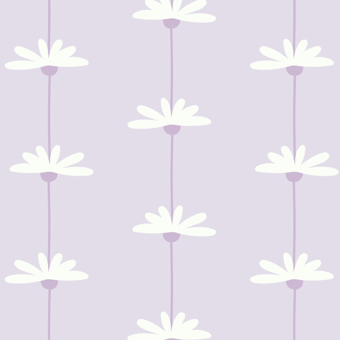 Create a playful, indoor garden with our Daisy Lines Wallpaper.