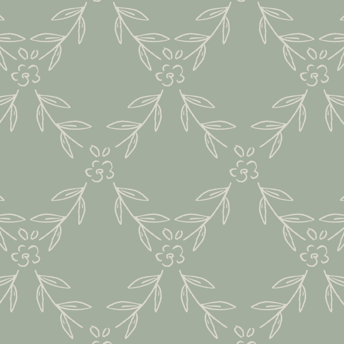 Add a touch of nature to your walls with our Lovely Laurels Peel And Stick Removable Wallpaper.