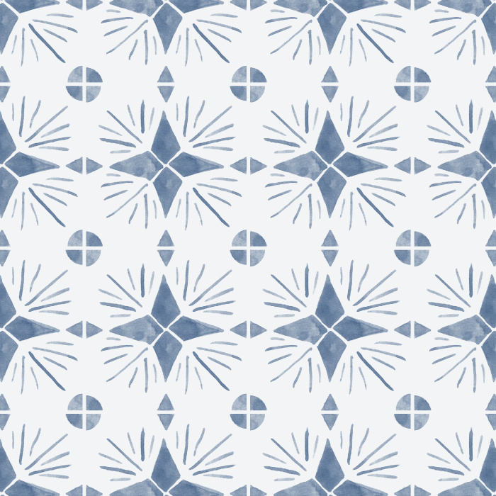 Reinvent your space with our Painted Tiles Wallpaper.