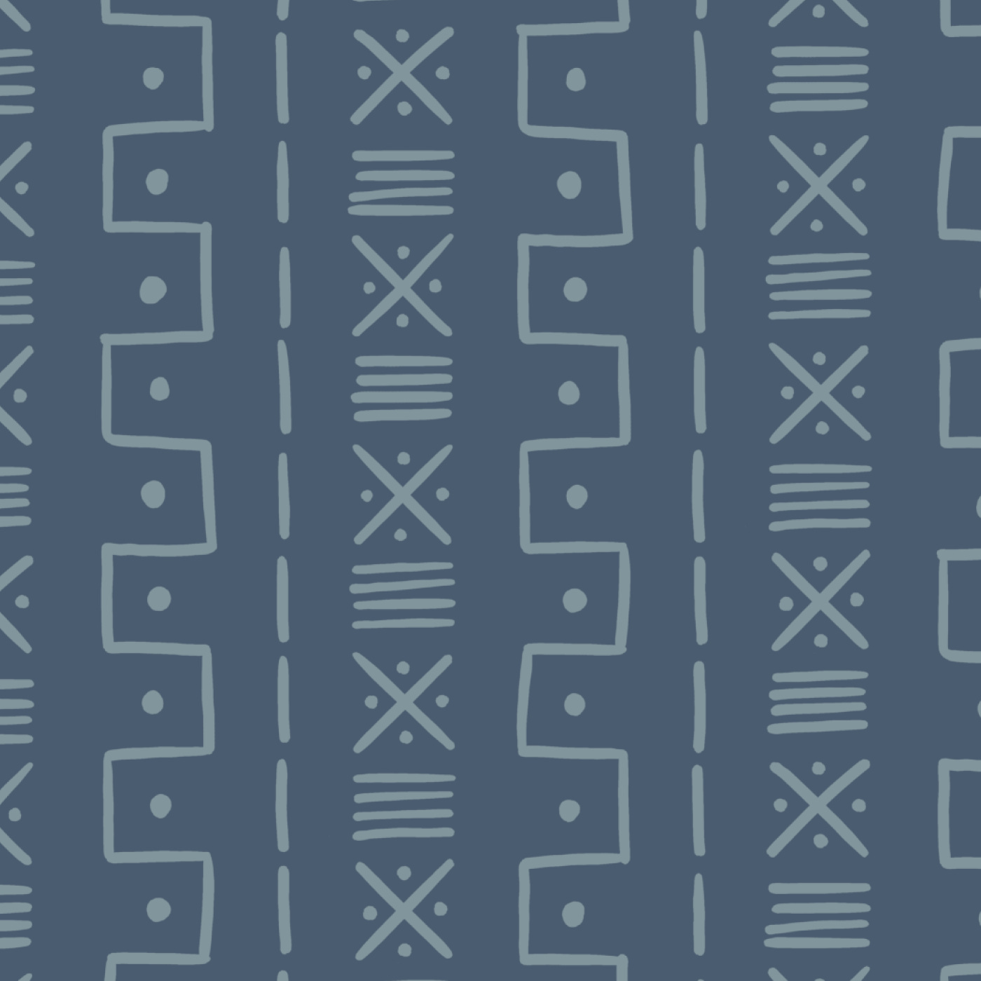 Mudcloth Pattern Wallpaper