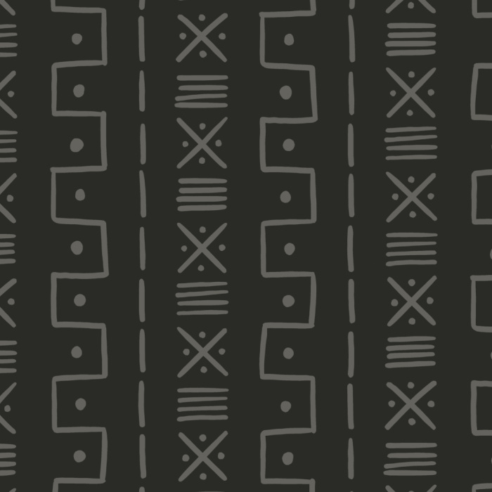 Our Mudcloth Pattern Peel And Stick Removable Wallpaper is sure to create a unique accent wall for any room in your home.