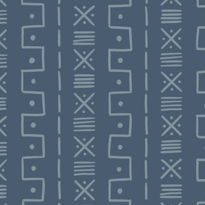 Our Mudcloth Pattern Peel And Stick Removable Wallpaper is sure to create a unique accent wall for any room in your home.