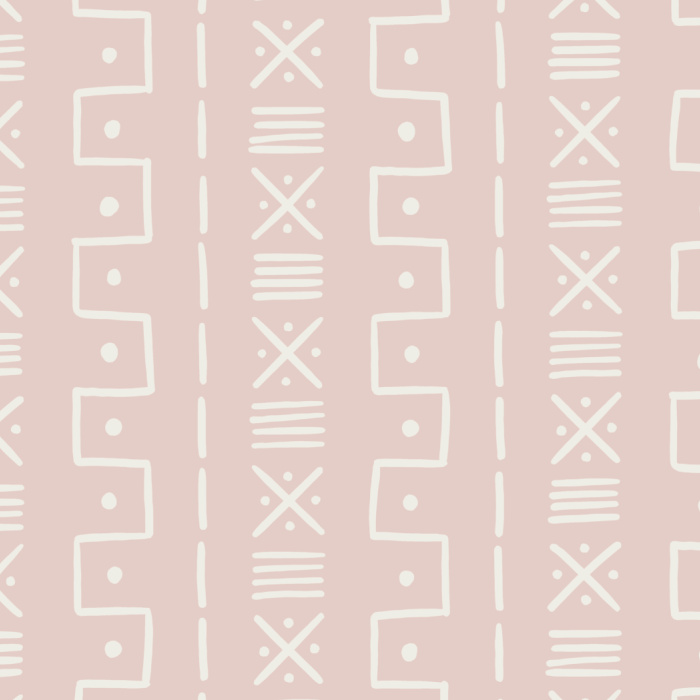 Our Mudcloth Pattern Peel And Stick Removable Wallpaper is sure to create a unique accent wall for any room in your home.