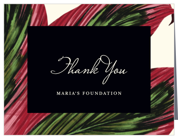 Show guests your gratitude with the Warm Breezes Gala Thank You Cards.