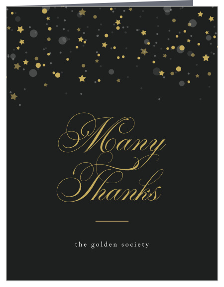 Show appreciation to all of your event's supporters with our beautiful Starry Ball Gala Thank You Cards.