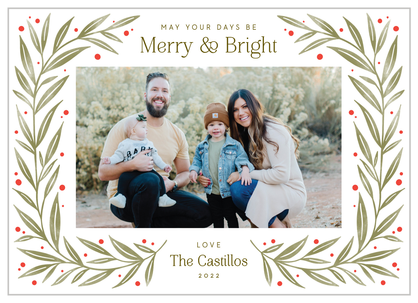 Merry Garlands Holiday Cards