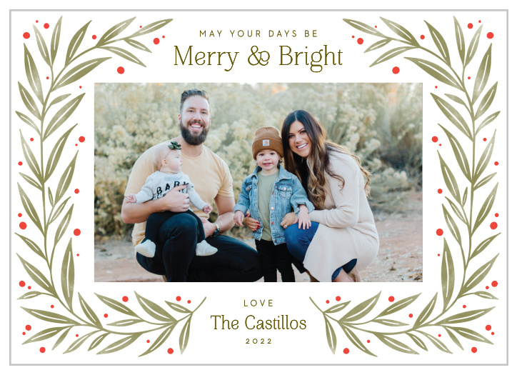 Minimalist Photo Holiday Card Template, Simple Christmas Card, 100%  Editable, Add Your Photos, Instant Download, Templett, 5x7 #0026-152HP