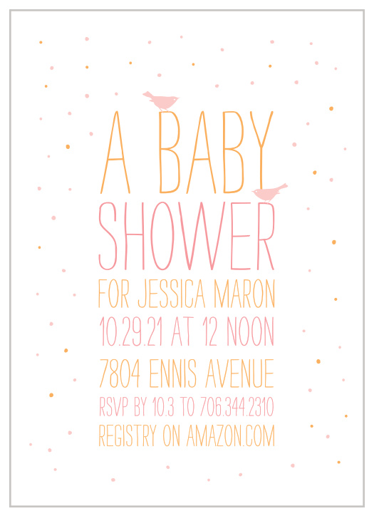 Our Confetti Birthday Baby Shower Invitations are perfect for bringing your family and friends together to celebrate your bundle of joy on the way.