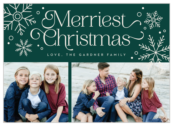 Our Merriest Christmas Christmas Cards are the perfect way to send your seasonal greetings to loved ones.