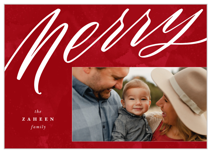 Spread seasonal cheer to your family and friends this season with our Cherry Merry Holiday Cards.