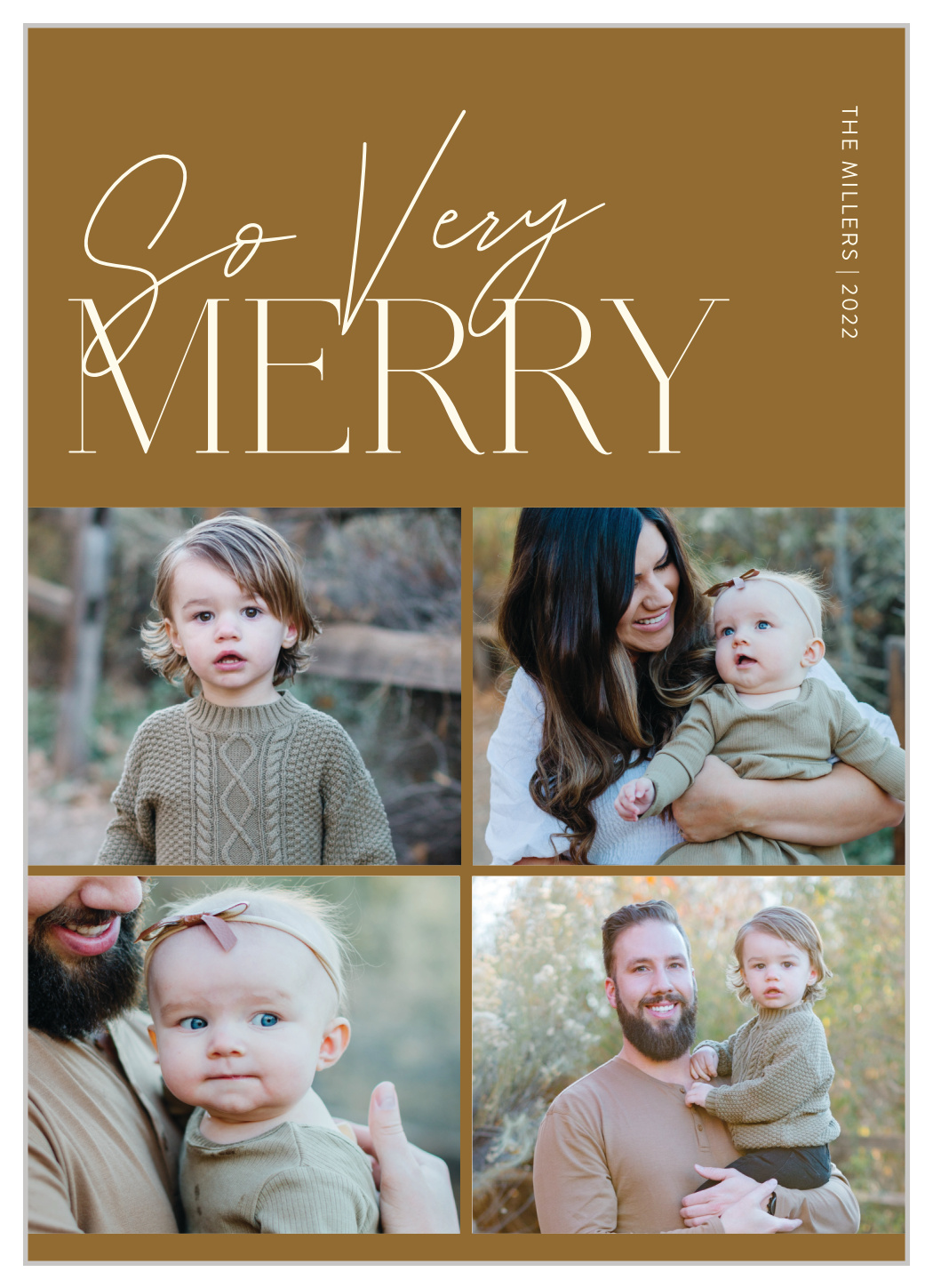 Merry Multiphoto Holiday Cards